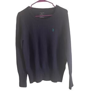 U.S. Polo ASSN Men's Size Large Navy Blue Pullover Crew neck‎ Sweater